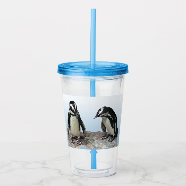 Sweet Penguin Birds Acrylic Tumbler