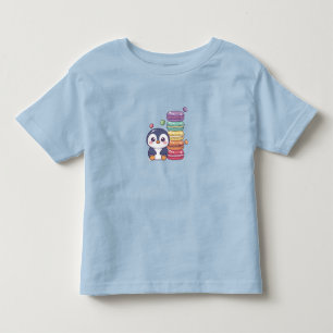 Sweet Penguin Macaron Stack Toddler T-shirt