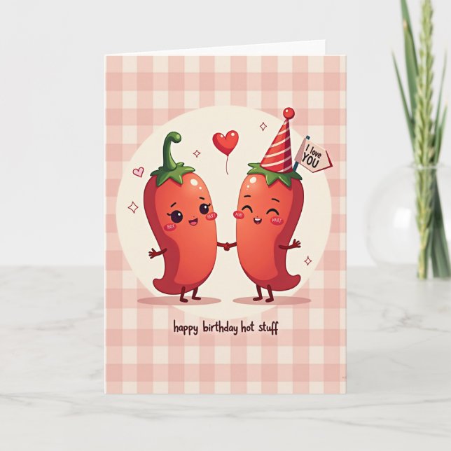 Sweet Pepper Birthday Card (Front)