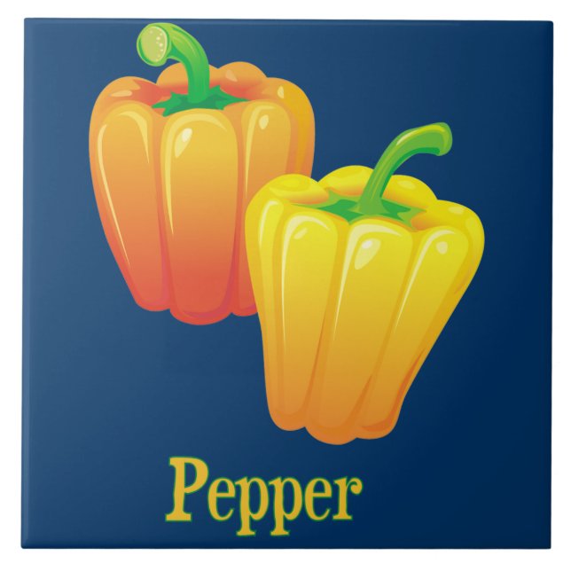 Sweet Pepper Kitchen Decorative Tile (Front)