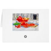 Sweet pepper still life cards (Back Horizontal)