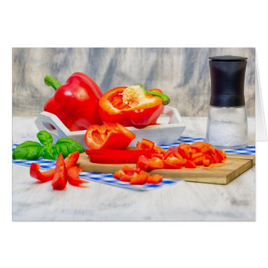 Sweet pepper still life cards (Front Horizontal)