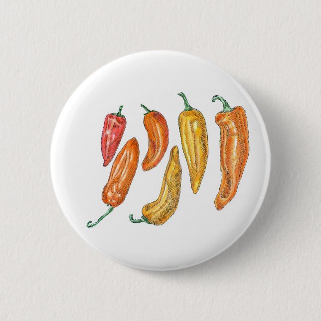 Sweet Peppers Button (Front)