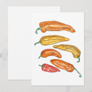 Sweet Peppers Invitation