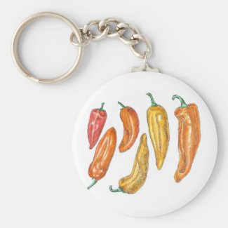 Sweet Peppers Keychain