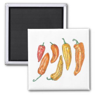 Sweet Peppers Magnet