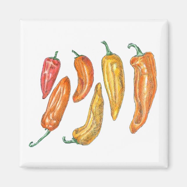 Sweet Peppers Magnet (Front)
