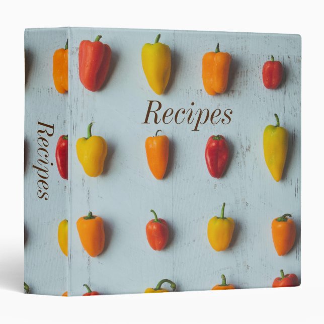 Sweet Peppers Recipe Binder (Front/Spine)