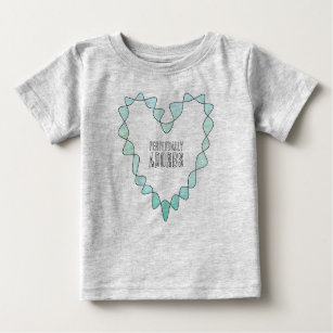 Sweet Perpetually Adorbs Blue Green Infinity Heart Baby T-Shirt