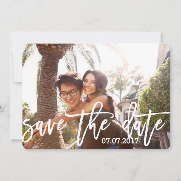 Sweet Personalized Photo Save The Date Card