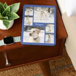 Sweet pet photo collage blue kindle cover