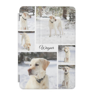 Sweet pet photo collage white iPad mini cover