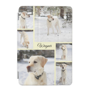 Sweet pet photo collage yellow iPad mini cover
