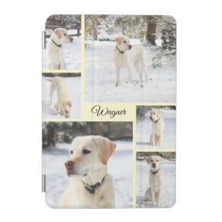 Sweet pet photo collage yellow iPad mini cover