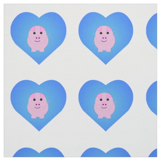 Sweet Piggy Love Fabric