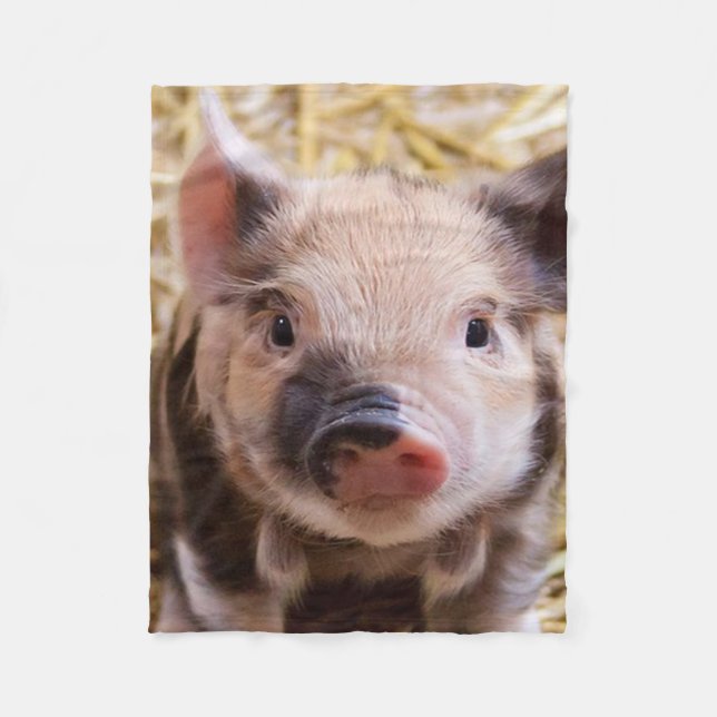 sweet piglet fleece blanket (Front)