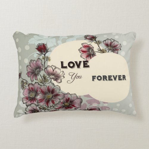 Sweet Pillow Design with Love U Forever