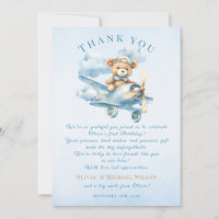 Sweet Pilot Teddy Bear First Birthday