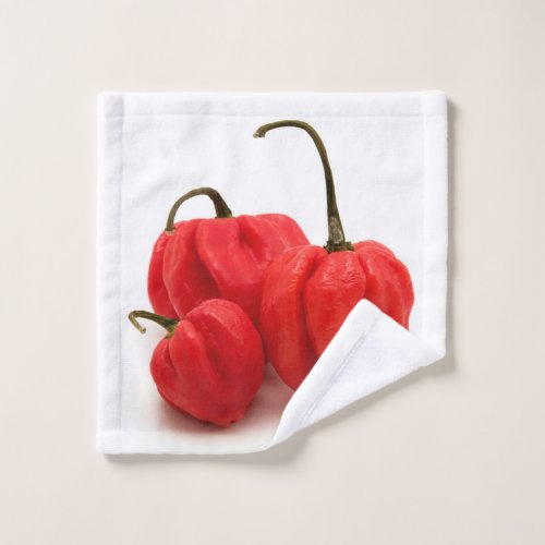 Sweet pimento peppers wash cloth