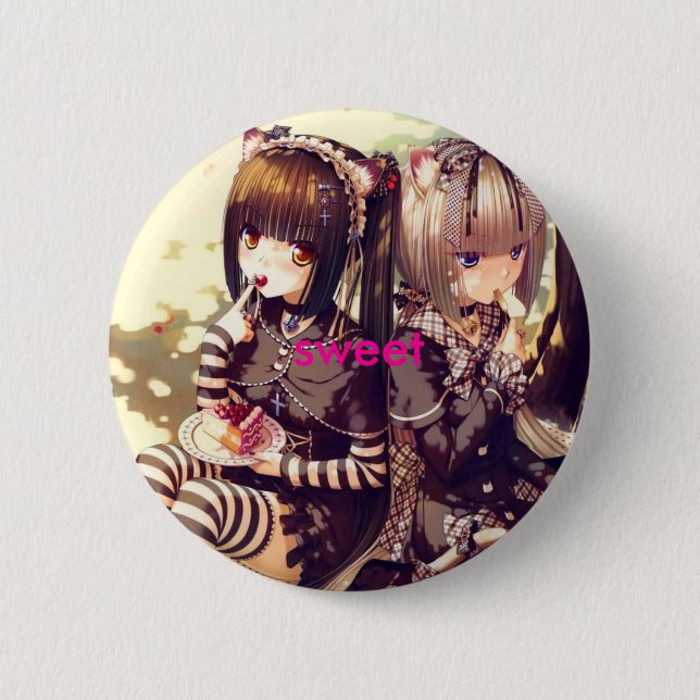sweet pinback button (Front)