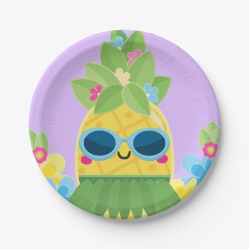 Sweet Pineapple Girls Ms Onederful First Birthday  Paper Plates