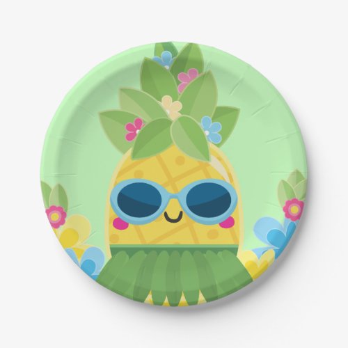 Sweet Pineapple Girls Ms Onederful First Birthday  Paper Plates