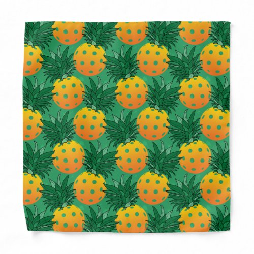 Sweet pineapple pickleball bandana