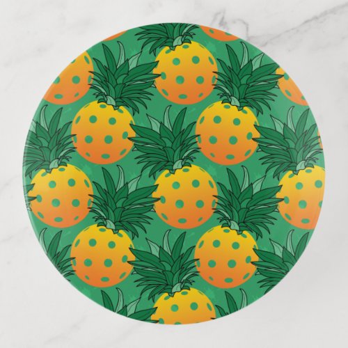 Sweet pineapple pickleball trinket tray