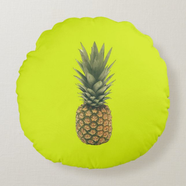 Sweet Pineapple Round Pillow (Front)
