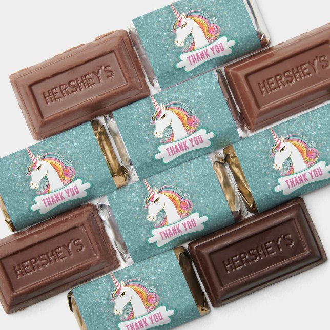 Sweet Pink and Blue Unicorn Birthday Party Hershey's Miniatures (Assorted)