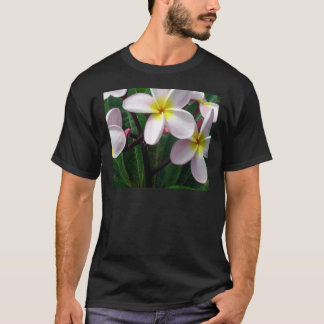 Sweet Pink and Yellow Plumeria Flowers T-Shirt