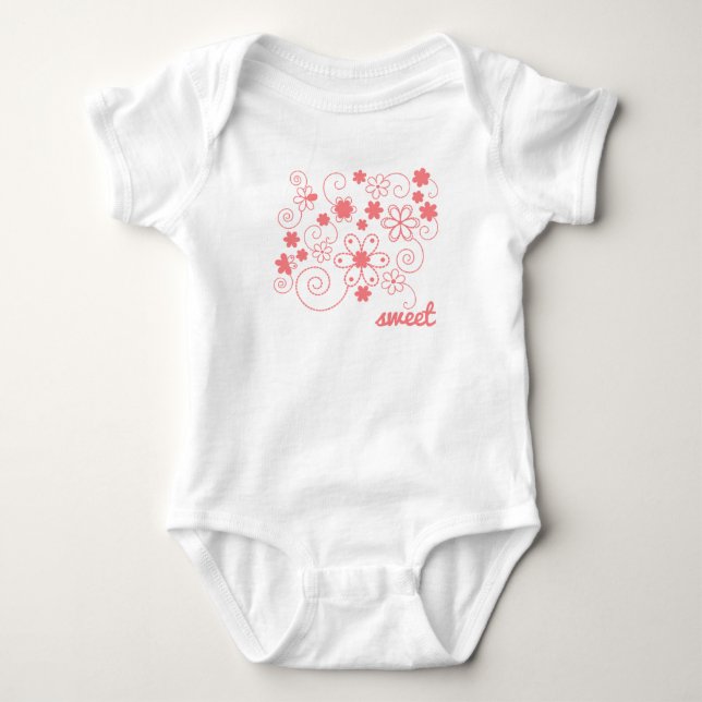 Sweet Pink Baby Bodysuit (Front)