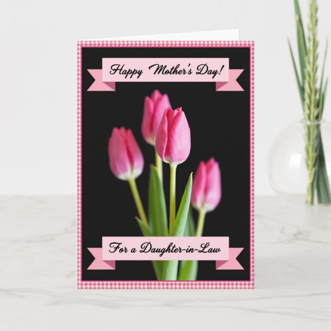 Sweet Pink Bloom Mothers Day Card (Front)