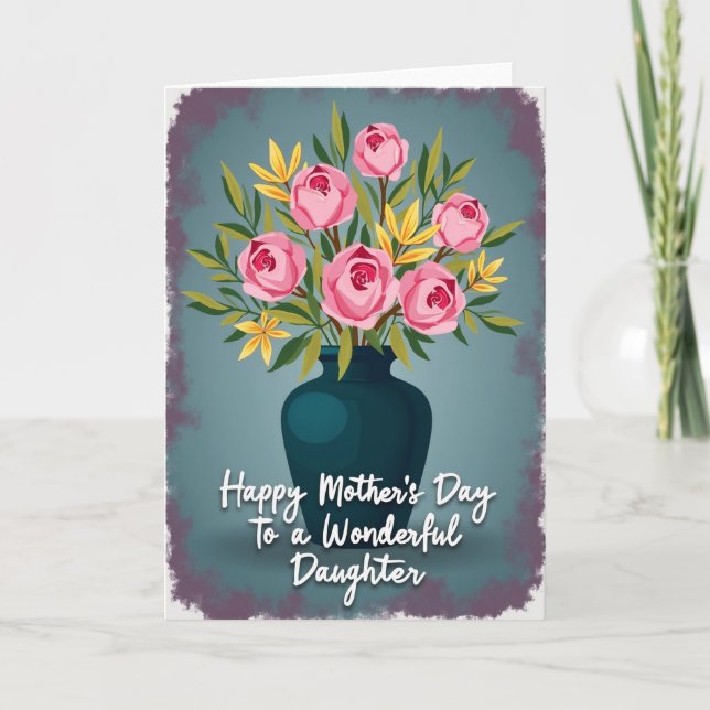 Sweet Pink Blooms Mothers Day Card (Front)