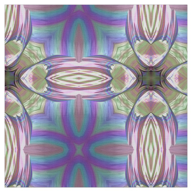 SWEET! Pink Blue Purple Green Pastels ~ Fabric (Swatch)