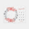 Sweet Pink Blush Floral Wreath Baby Girl Milestone