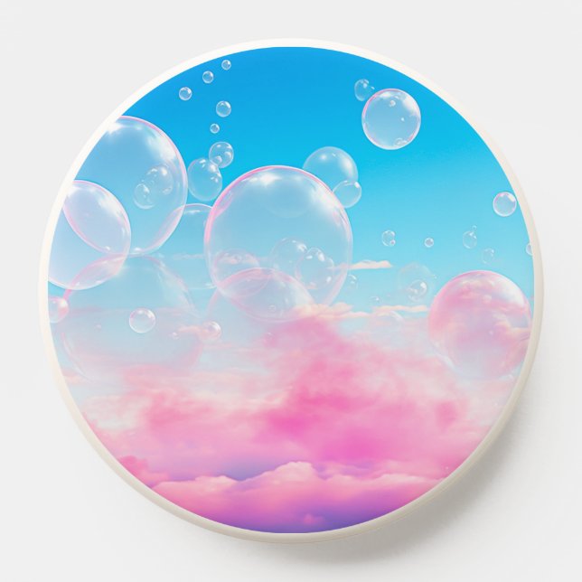 Sweet Pink Bubble Sky PopSocket (Popsocket)