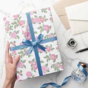 Sweet Pink Camellia Flowers  Wrapping Paper