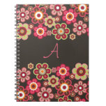 Sweet Pink Candy Daisies Flowers Girly Pattern Fun Notebook at Zazzle