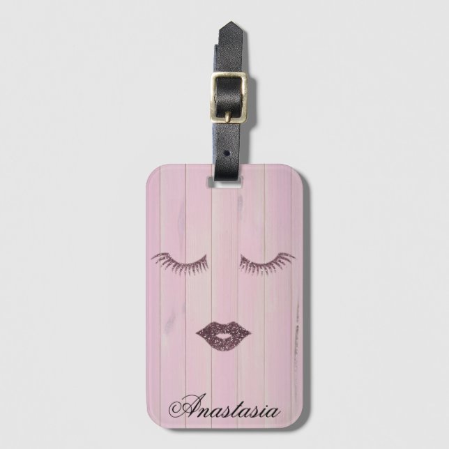 Sweet Pink Coll  Luggage Tag (Front Vertical)