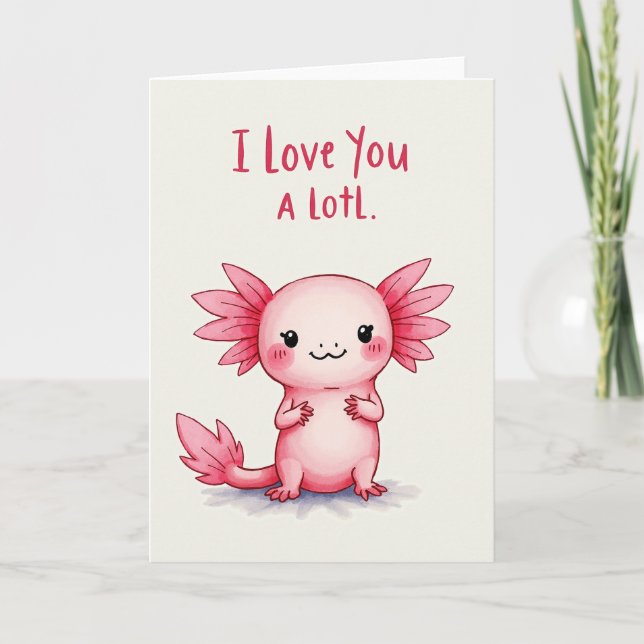 Sweet Pink Creature Birthday Card (Front)