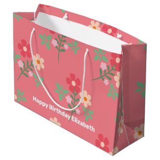 Sweet Pink Daisy Bouquet Retro Pattern Customized