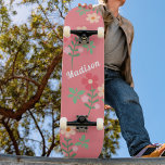 Sweet Pink Daisy Bouquet Retro Pattern Skateboard<br><div class="desc">Sweet Pink Daisy Bouquet Retro Pattern Skateboard. Cute playful design,  sweet pink and feminine colors by Dreaming Cocoon. Personalize this skateboard deck as a wonderful gift for a girl who loves flowers and skateboarding.</div>