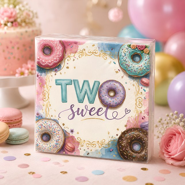 Sweet Pink Donut Theme Napkins (Creator Uploaded)