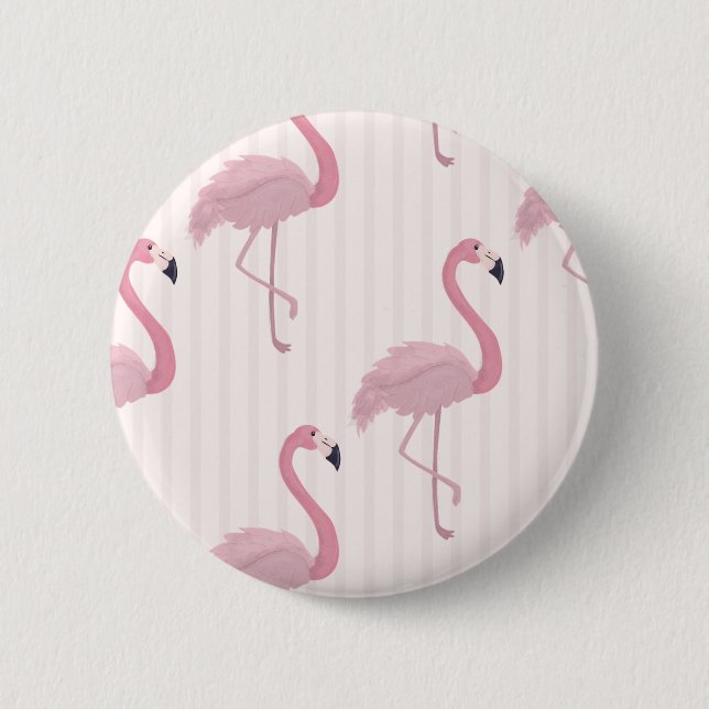 Sweet  Pink Flamingo  Button (Front)