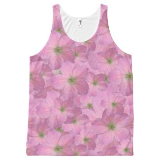 Sweet Pink Garden Flowers Pattern