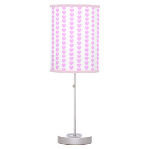 Sweet Pink Hearts Table Lamp