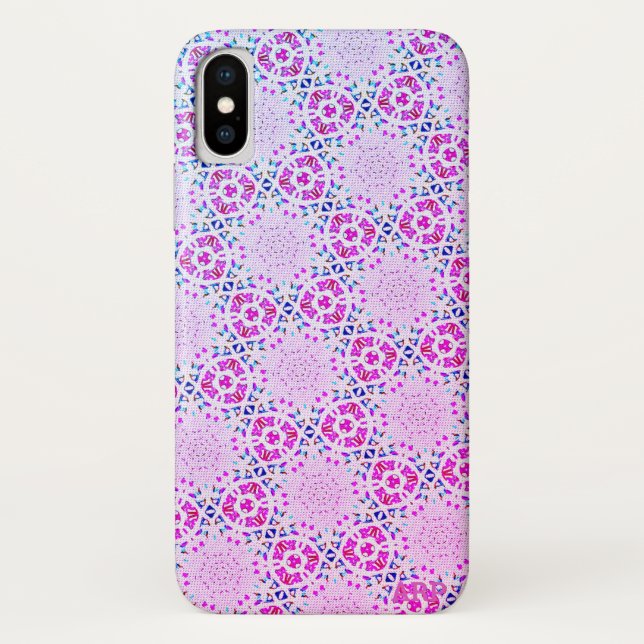 *~* Sweet Pink Pattern Unique iPhone Case X (Back)