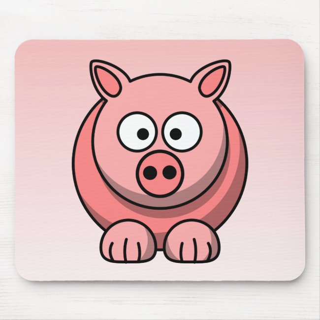 Sweet Pink Pig Mousepad