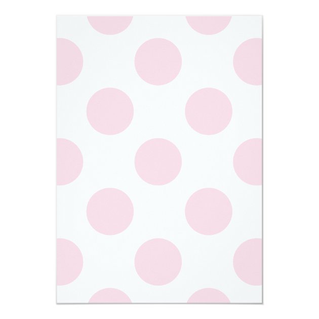 Sweet Pink Polka Dots Baby Girl Shower Invitation